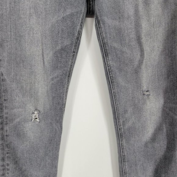 Rag & Bone Cate Mid-Rise Ankle Skinny Jean Light Grey Distressed 25 - Picture 10 of 13